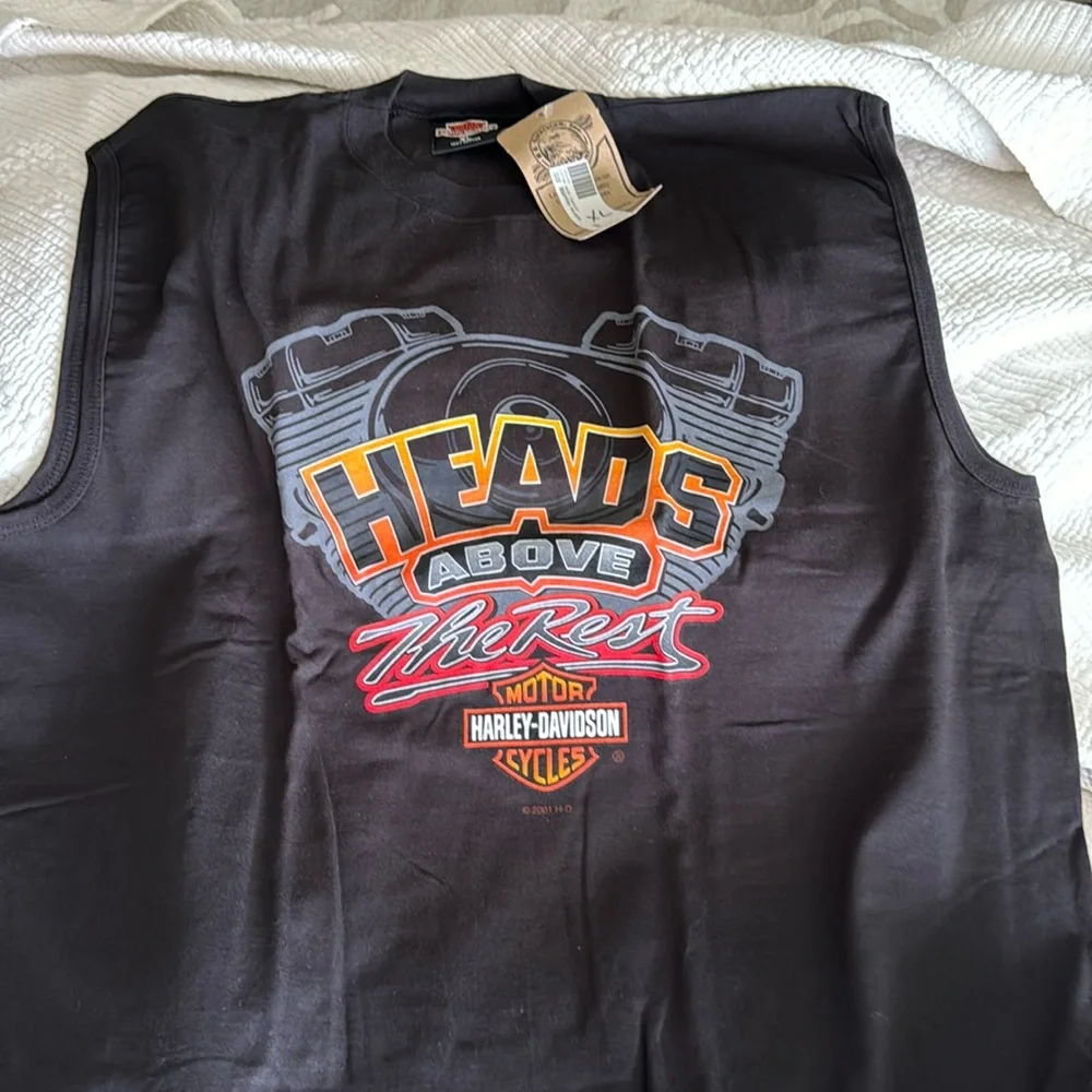Sleeveless Harley Davidson tee shirt - Picture 1 of 2